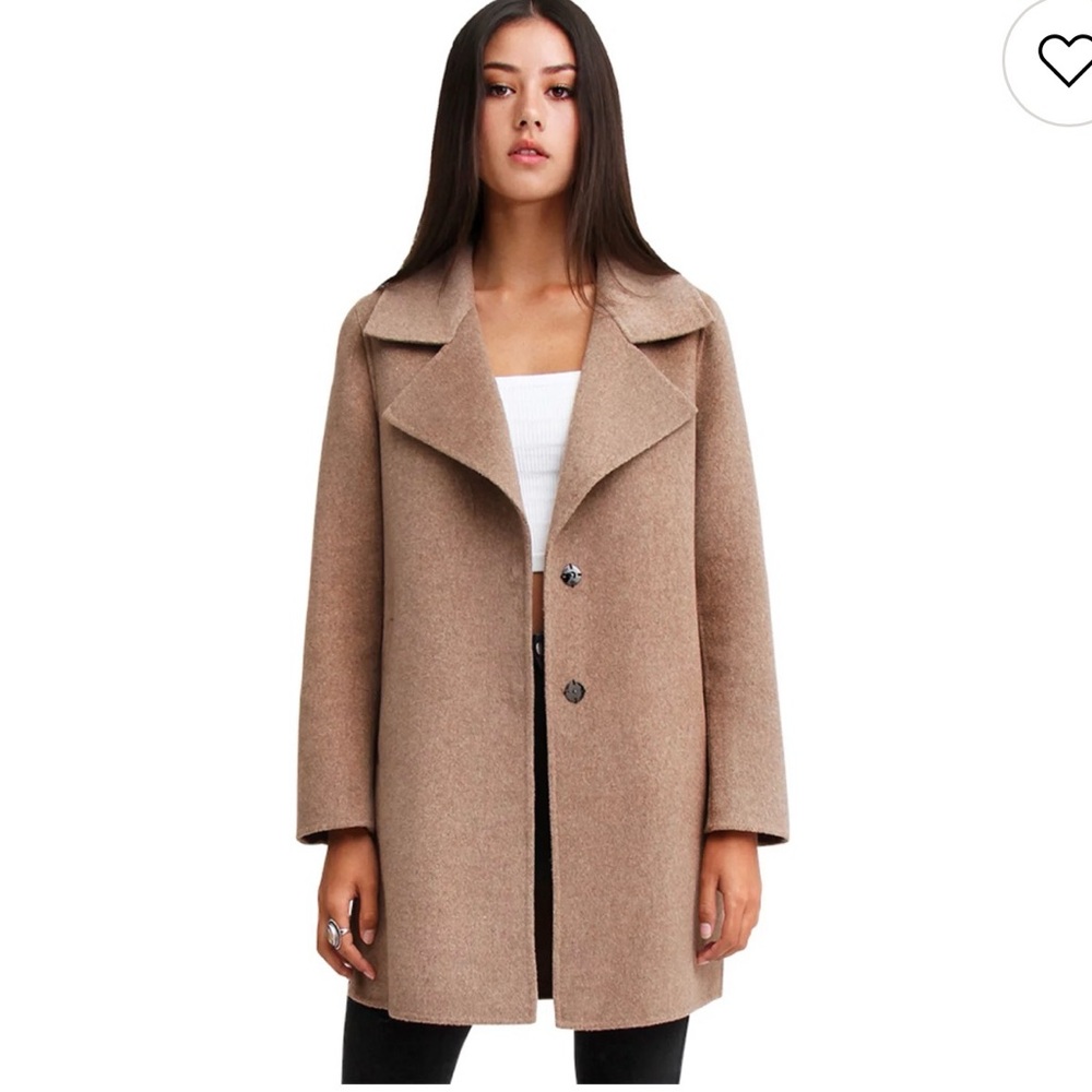 Belle and Bloom Ex Boyfriend Wool Blend Oversized Jacket Size M Modern Classic